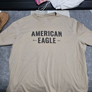 American Eagle Outfitters Tan Short Sleeve Tee